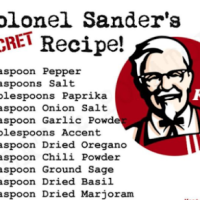 Colonel Sanders Secret Recipe Fried Chicken